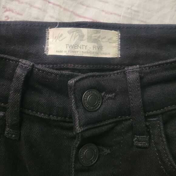 We the Free High Rise Button Fly Jeans Size 25 - Picture 3 of 4